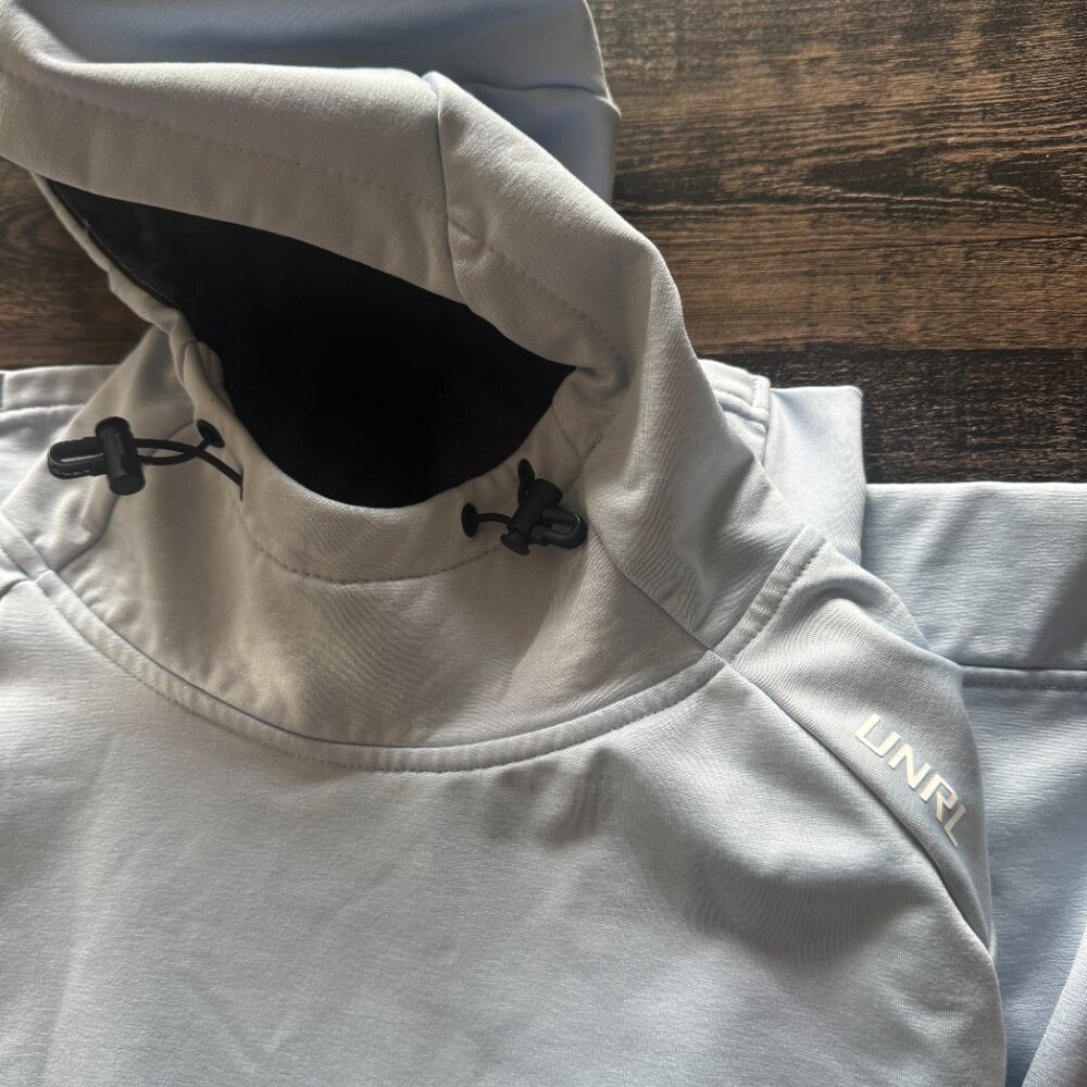 UNRL Mens performance Hoodie - Sky Blue - Size Medium - Excellent Condition - Picture 6 of 6